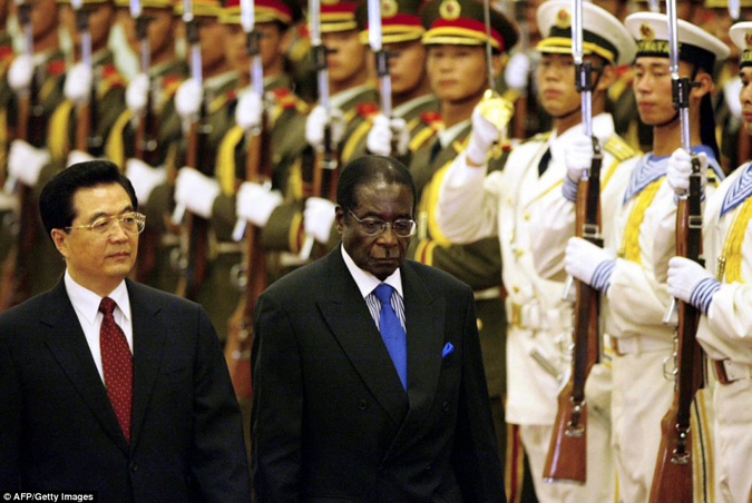 Mugabe en Chine